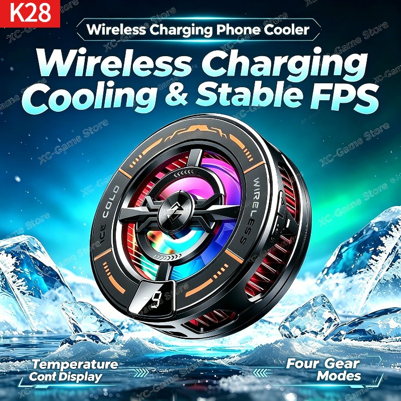 Gaming Zone Accessories - K28 Manyetik Yarı İletken Telefon Soğutucusu,