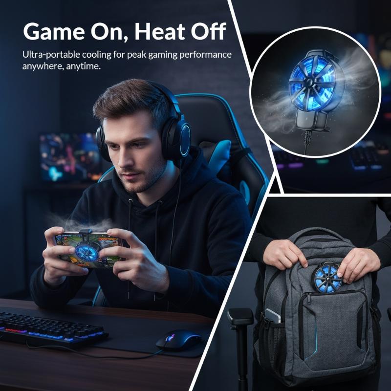 Essential Gaming Accessories - Taşınabilir Cep Telefonu Soğutma Fanı Hava
