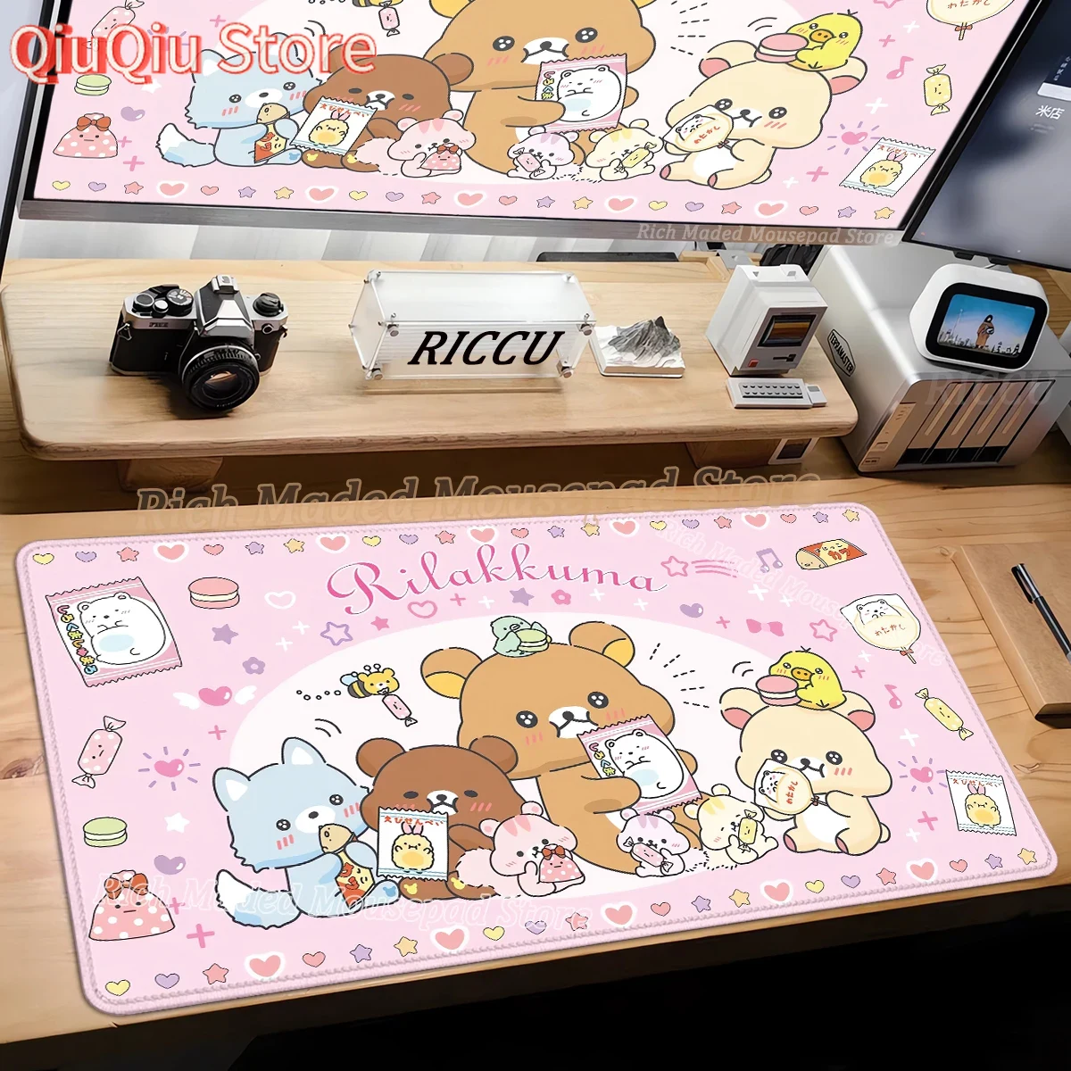 Gaming Accessories For Your Desk - Mousepad Oyuncu Masası Aksesuarları Rilakkuma Ofis