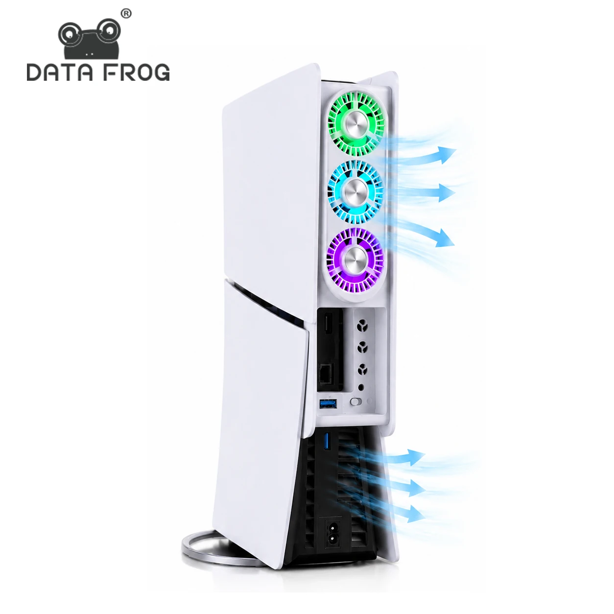 Essential Gaming Accessories - DATA FROG RGB Soğutucu, PS5 Slim
